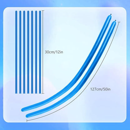 260 Balloons 100 Pcs Blue Long Balloons For Tying Balloon Arch Navy Dark Blue Balloon Party Decorations Birthday Party Supplies Royalblue Valentine Decor