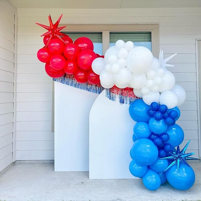 Red Balloon Garland Arch Kit - 110pcs Matte Latex Balloons in 5/10/12/18 Inch Sizes for Birthdays, Weddings, Holidays