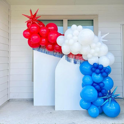 Red Balloon Garland Arch Kit - 110pcs Matte Latex Balloons in 5/10/12/18 Inch Sizes for Birthdays, Weddings, Holidays
