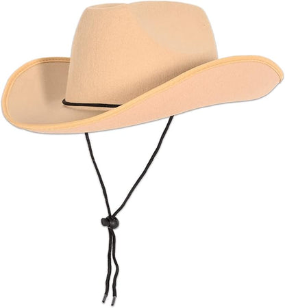 Beistle Felt Cowboy Hats – Western Headwear Birthday, Photo Booth & Halloween Costume Accessories