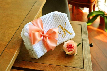 ITIsparkle 1" Inch Double Faced Satin Ribbon 50 Yards-Roll Set for Gift Wrapping Scrap Books Party Favor Hair Braids Baby Shower Decoration Floral Arrangement Craft Supplies, Peach Ribbon