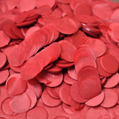 Red Tissue Confetti 1inch Circle Confetti 5000pcs for Filled Balloon or Table Party Decoration