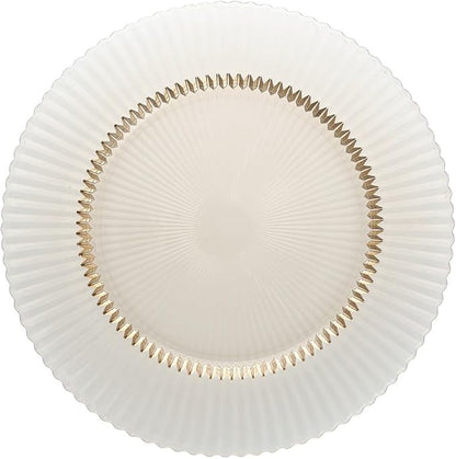 Fortessa Archie Glass, 8.5 Inch Salad Plate (Set of 4), Ginger Gold