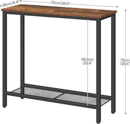 HOOBRO 29.5" Narrow Console Table, Small Entryway Table