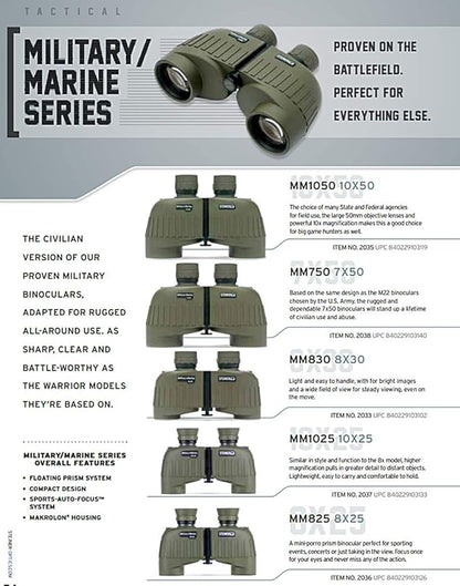 Steiner Military-Marine 10x50mm Binoculars – High-Power Tactical Optics with Sports-Auto-Focus, 50mm Objective Lenses, Waterproof, and Heritage Warranty