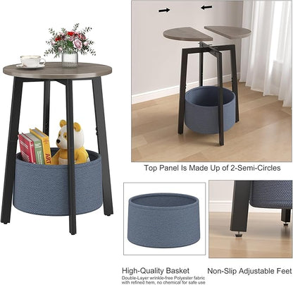 sthmec Small Round Side End Table