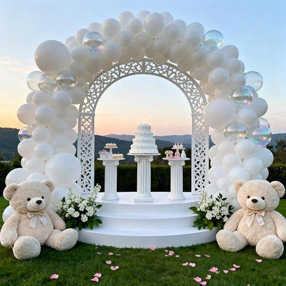 Patimate White Balloons - 30pcs 18 Inch White Latex Party Balloons for Engagement Anniversary Bachelorette Bridal Shower Wedding Baby Shower Birthday Party Decorations