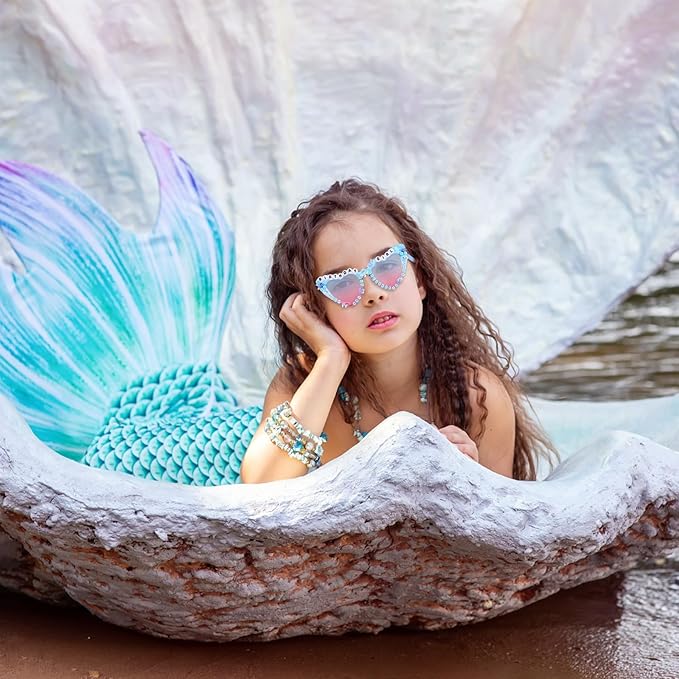 CIEHER Birthday Glasses for Women Girls Rhinestones Birthday Sunglasses Birthday Accessories Party Favors