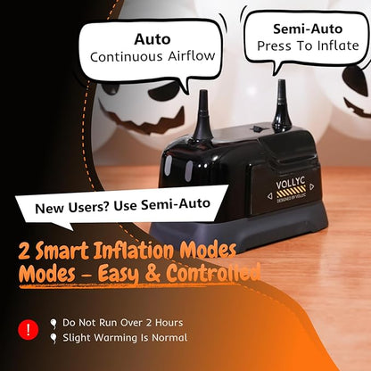 Balloon Pump Electric, Dual Nozzle Balloon Inflator Air Pump, Fast & Easy Inflation for Party Decorations, Birthday Decorations – Lightweight, Portable Balloon Blower Machine