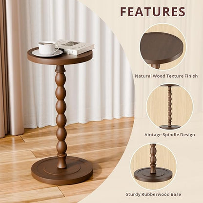 Small Side Table, Rubberwood‌ Drink Table