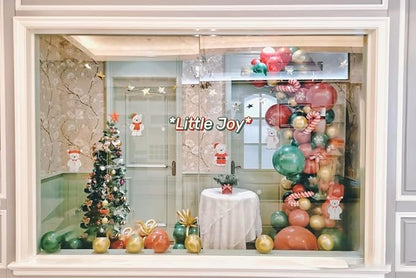 Leesoot Christmas Balloons Arch Decorations 144pcs Red Green Gold Balloons for Party Gift Star Candy Cane Balloons Indoor Outdoor Decor Christmas Balloon Garland Arch Kit