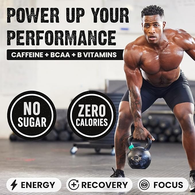 CardoMax - Energy Drink Packets - Liquid Preworkout for Men & Women Caffeine Packets with BCAA, Vitamin B12, Vitamin B6 & B3 - Sugar-Free, Zero Calorie, Vegan & Keto - 15 Stick Packs - Wavecrusher
