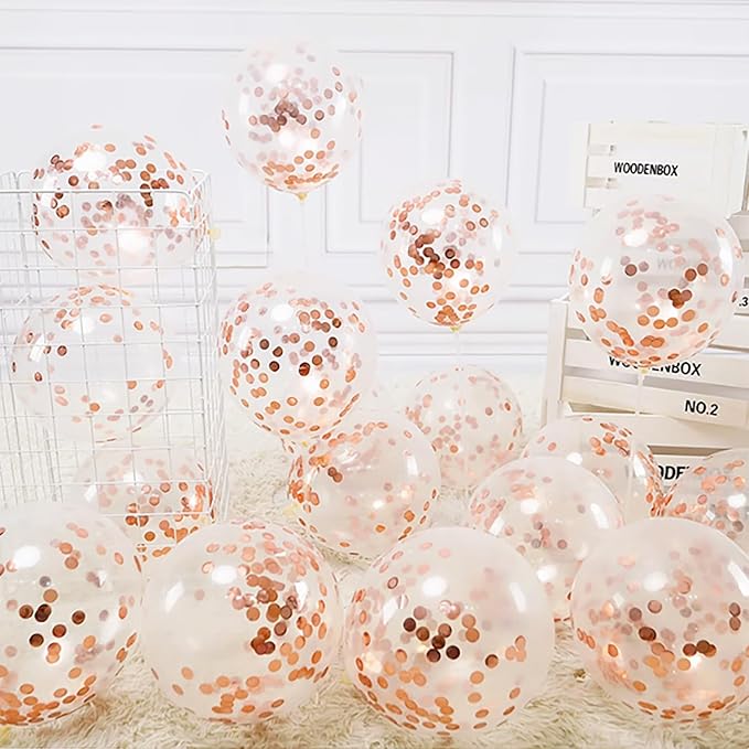 ONLYKXY 15gram Glitter Table Confetti Decor Scatter Bless Confetti Grad Party Decor for Congrats College Graduation Birthday Wedding Party Chocolate Favor Envelope Decal (Rose Gold Round)
