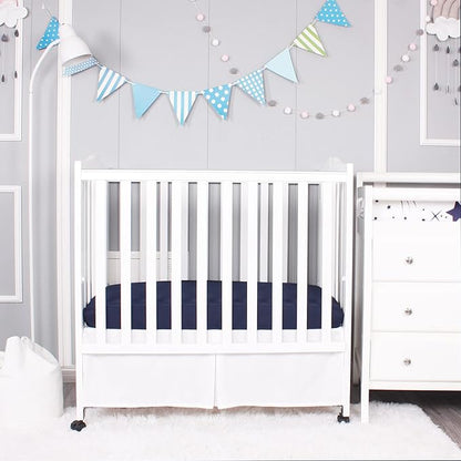 Belsden Pack of 3 Mini Crib Sheet Set, Pack N Play Sheet Set for Baby Boys and Girls, Cloudy Soft Touch and Machine Washable, Fitted Playard/Portable Crib Sheet, Dino & Navy & Gray