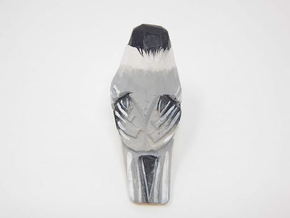 Selsela Hand-Carved Chickadee Figurine -Wooden Black-Capped Songbird Statue, Chick Tit Miniature Chestnut Carolina Handmade Songbird Art for Home Decor & Collectibles Nature-Inspired Gifts
