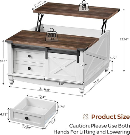 ALLSTAND 31.5" Lift Top Coffee Table