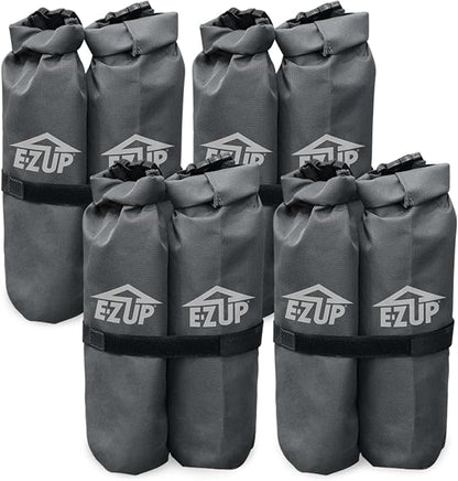 E-Z UP Envoy Plus 10’ x 10’ Pop-Up Canopy Tent, Royal Blue Top, Sidewall, Weight Bags, Roller Bag, E-Z Clips, Gear Loft