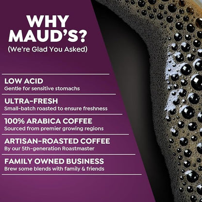 Maud's Flavored Decaf Coffee Pods Variety Pack, 80 ct,14 Assorted Roasts & Flavors, Decaf Medium Roast Coffee in Recyclable Single Serve Pods - 100% Arabica Coffee, Compatible with Keurig K Cups Maker