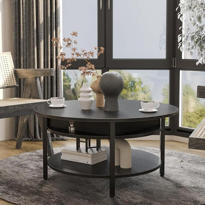 FABATO Round Lift Top Coffee Table