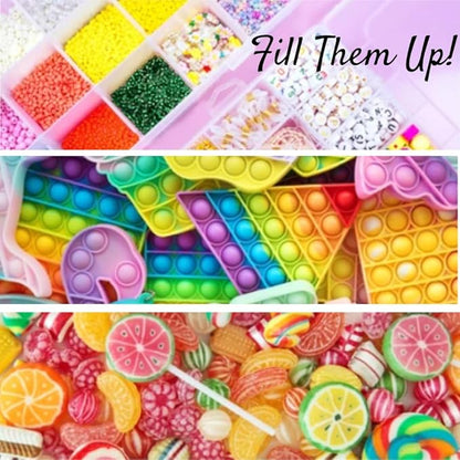 Hammont Candy Boxes Party Favors - 10 Pack Paper Gable Boxes - Ariel Birthday Party Supplies Favor Boxes - Mermaid Birthday Bag & Party Treat Box for Goodies & Gifts –- 6.25" X 3.75" X 3.5" (Purple)