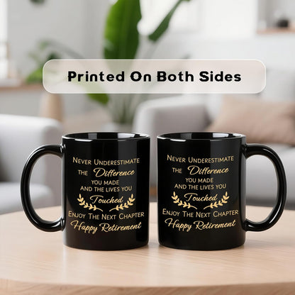 Retirement Gifts for Men Women 2025, Retirement Mug, Best Retired Gifts for Men Women, Dad, Coworkers, Friends, Teacher, Brother, Boss, Retired Coffee Cup Black 11oz