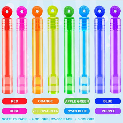 Mini Small Bubbles Wands Toys Gifts Bulk for Kids 64 Pack-Bubble Party Favors Supplies for Toddlers, Bulk Non Candy Treats Goodie Prize for Graduation 250th Anniversary Parade Throws Giveaways Handout