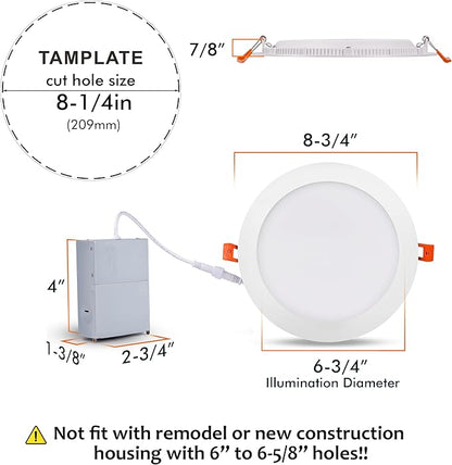 CLOUDY BAY [4 Pack] 8 inch Smart WiFi LED Recessed Lights,20W RGBCW Color Changing Recessed Lighting,Compatible with Alexa and Google Home Assistant,No Hub Required,2700K-6500K,CRI90+ Wet Location