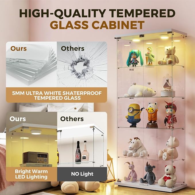 FANYUSHOW Glass Display Cabinet