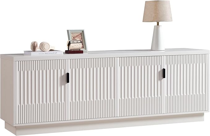 Fatmok 68" TV Stand for 75Inch TV, Entertainment Center