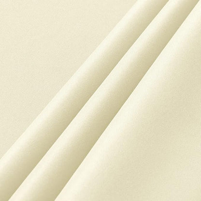 sancua 2 Pack Beige Tablecloth 60 x 102 Inch, Rectangle 6 Feet Table Cloth - Stain and Wrinkle Resistant Washable Polyester Table Cover for Dining Tables, Buffet Parties and Camping