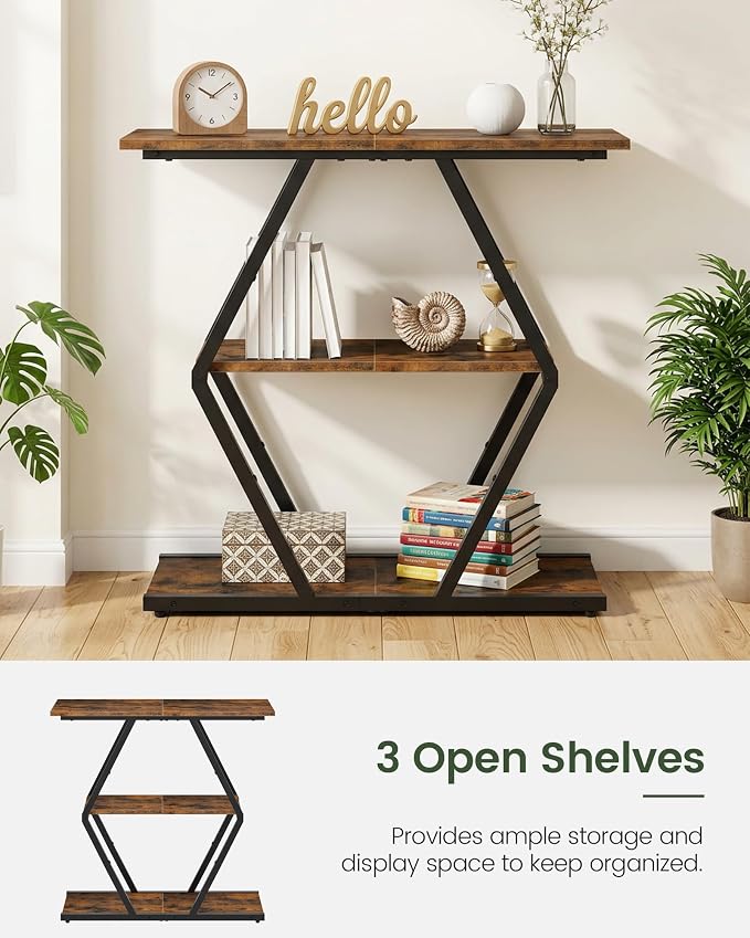 CHOEZON 3-Tier Console Table, Entryway Table, Sofa Table