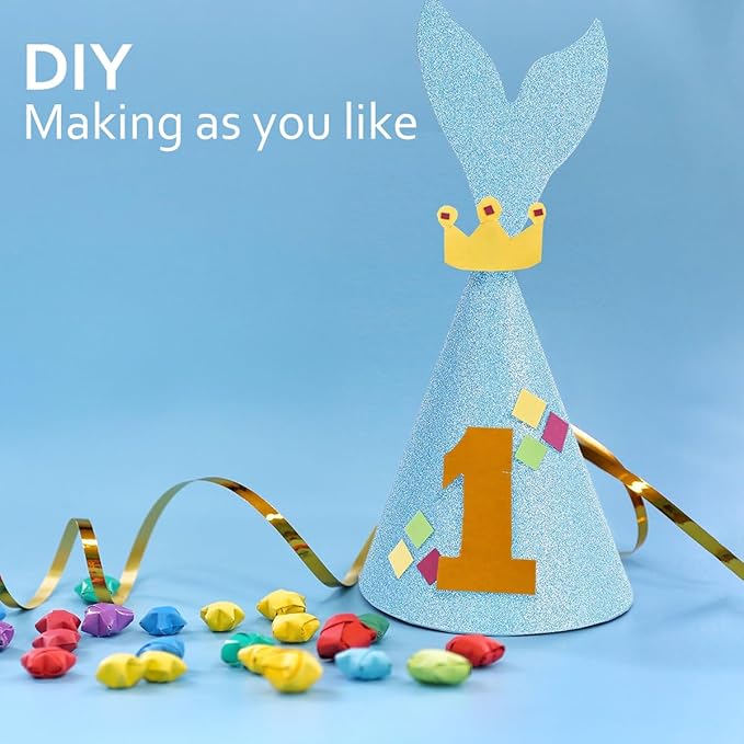 Boy Girl Birthday Crown, Prince Princess Birthday Hat Headband Tiara Crown Cake Photo Prop Party Decorations