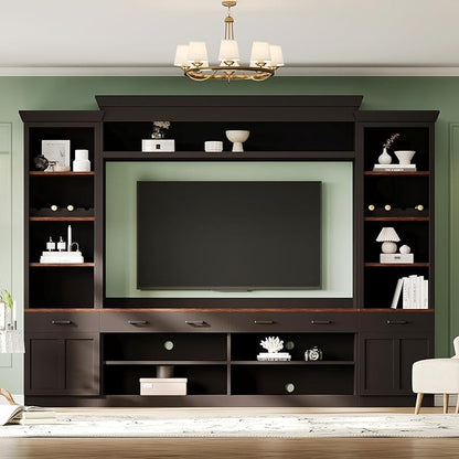 Merax Minimalist Entertainment Wall Unit Set