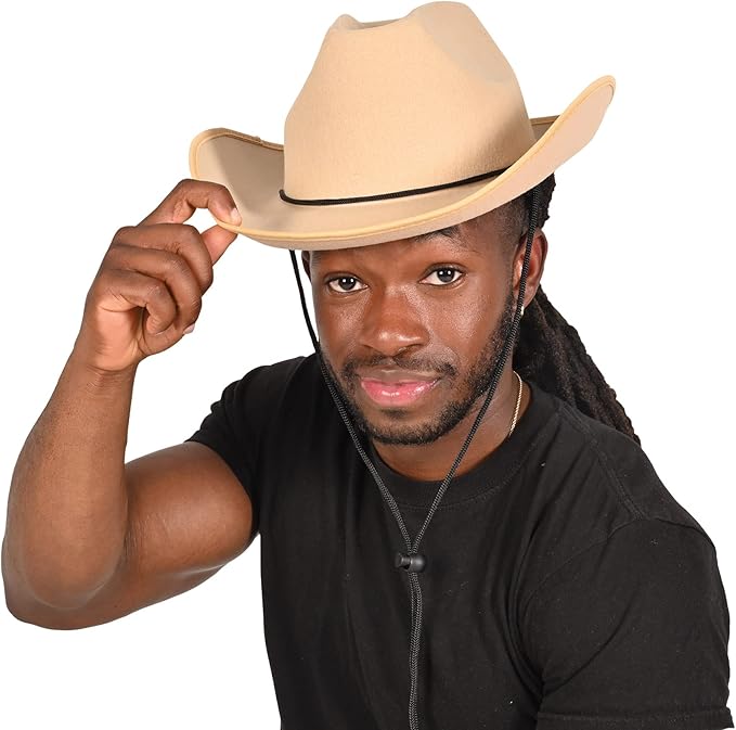 Beistle Felt Cowboy Hats – Western Headwear Birthday, Photo Booth & Halloween Costume Accessories
