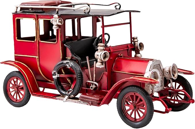 Berfutall-Vintage-Inspired Iron Classic Car Model - Collectible Decoration with Rustic Charm (C)