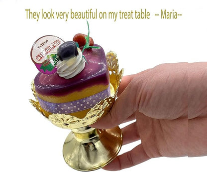 Standard Size Single Gold Cupcake and Dessert Stand Cups Party Favor (12pc)
