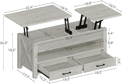 Seventable Coffee Table, 39.3" Lift Top Coffee Table