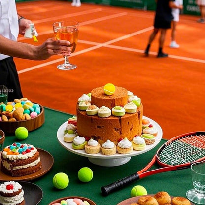 24Pcs Tennis Cupcake Toppers Foam Sports Ball Tennis Cupcake Picks for Baby Shower Kids Tennis Theme Birthday Party Cake Decorations Supplies