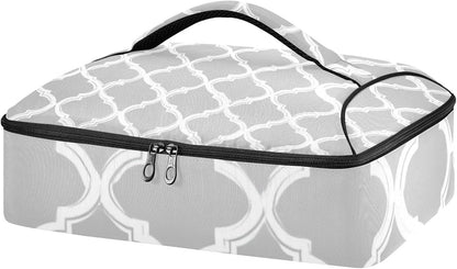 Casserole Carriers for Hot or Cold Food Reusable Casserole Dish Carrier Insulated Thermal Large Capacity Durable Perfect for Party Camping Family Gatherings Yellow Fish