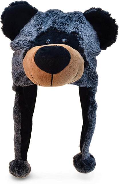 Puzzled DolliBu Plush Hat - Super Soft Warm Hat With Ear Flaps, Cozy Fleece Winter Hat For Kids & Teens - One Size