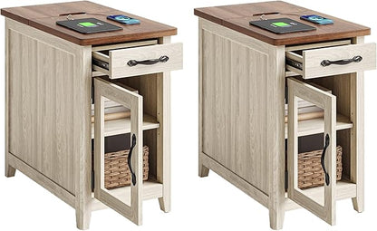 LINSY HOME End Table Set of 2