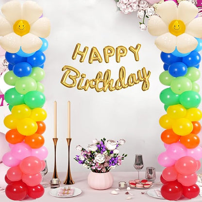 Tamodan Adjustable balloon columns set of 2 with balloons (Includes 100 Colorful Balloons), 78 Inch balloon tower Reusable Metal Telescopic Design for Weddings, Birthdays, Baby Showers.