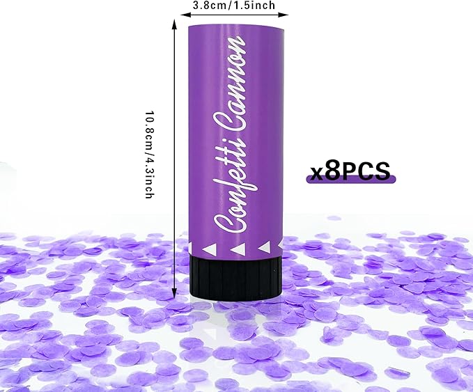 Party Confetti for Wedding Birthday Graduation Baby Shower Anniversary Christmas New Year's Kids Fun Party Supplies Decorations and Favors (Purple)