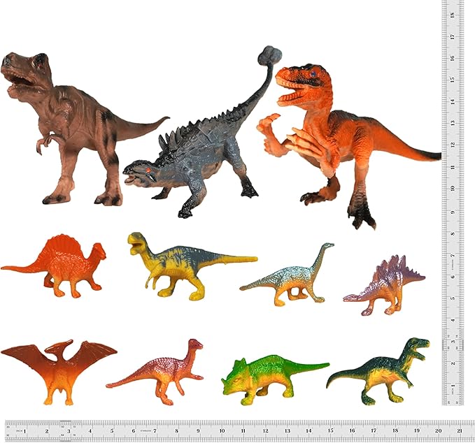 Dinosaur Cake Toppers Artificial Plants Grass Cake Decorations for Dinosaur Theme Jungle Birthday Supplies (Style 2)
