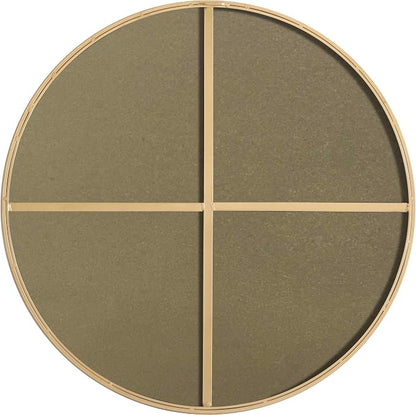 Elegant Decor Eternity 36" Round Metal Frame Mirror in Black