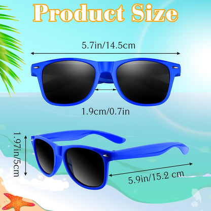 ASTARON Black Sunglasses Bulk, 6/12/24/48 Pack Sunglasses Party Favors for Summer Beach Pool Birthday Wedding Party Supplies