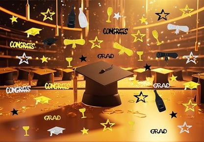 ONLYKXY 15gram Glitter Table Confetti Decor Scatter Bless Confetti Grad Party Decor for Congrats College Graduation Birthday Wedding Party Chocolate Favor Envelope Decal (Mixed Colors & Styles)