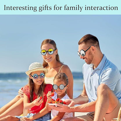 CZFSWT 5PCS Googly Eye Glasses, Funny Glasses, Funny Sunglasses with Moving Eyes, Perfect for Costume Parties, Themed Events, Halloween, Stage Performances and Social Gathering