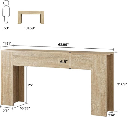 UNIQUITE 63-Inch Long Console Table