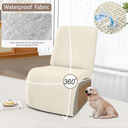 ALIECOM 100% Waterproof Recliner Sectional Couch Covers L Shape Stretch Corner